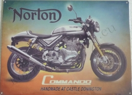 metalen wandplaat norton commando 30-40 cm