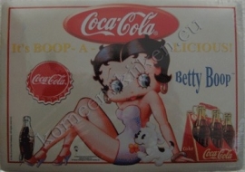 fridge magneet betty boop zittend / coca cola