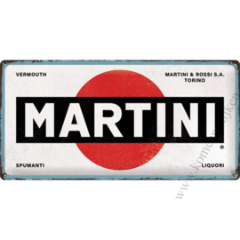 metalen reclamebord Martini 25x50 cm
