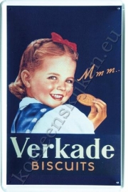 blikken reclame bord van verkade 30-40 cm