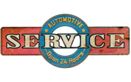 metalen wandbord automotive service 45x19 cm