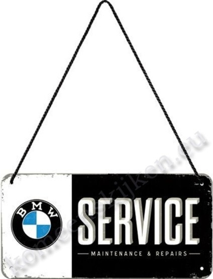 hanging sign bmw service 10x20 cm