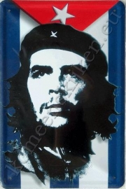 Metalen wandbord Che Guevara 20 x 30 cm