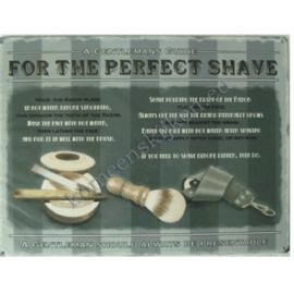 metalen wandplaat the perfect shave 30-40 cm