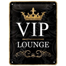metalen wandbord VIP lounge 15-20 cm