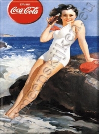 fridgemagneet coca cola dame aan zee