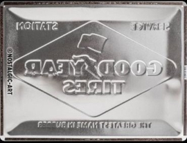 metalen reclamebord Good Year tires logo 30-40 cm