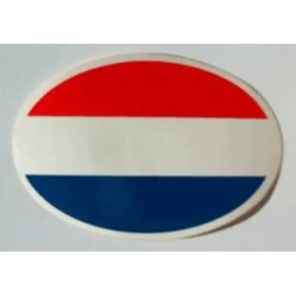NL sticker ovaal nederlandse vlag 12,7 bij 8,7 cm