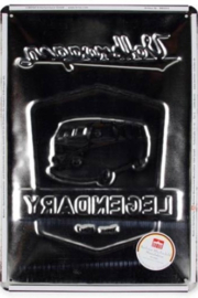 metalen wandbord Volkswagen bus T1 legendary 20 x 30 cm