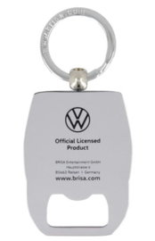 blauwe sleutelhanger VW T4 Bus met flesopener