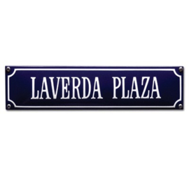emaille straatnaambord laverda plaza