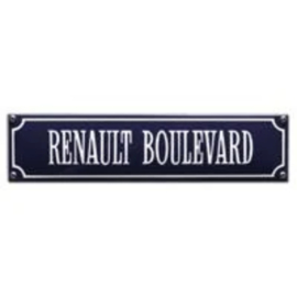 emaille straatnaambord renault boulevard