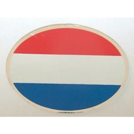 NL sticker ovaal nederlandse vlag 11 bij 8 cm