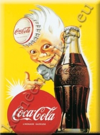 Coca Cola jongen met kroonkurk als hoed 15-21 cm