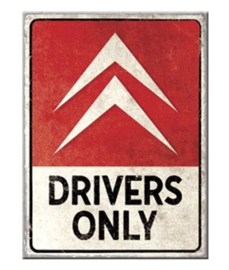 koekasttmagneet Citroèn drivers only