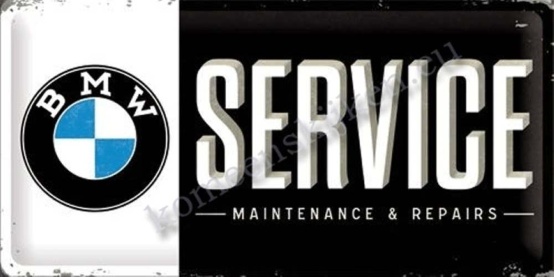 metalen wandbord bmw service 25-50 cm