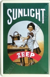 metalen reclamebord Sunlight zeep 20-30 cm