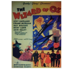 metalen wandplaat the wizard of oz 30-40 cm