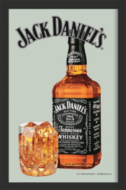 barspiegel Jack Daniels glas en fles