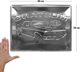 Metalen wandplaat Ford Mustang 1967 30x40 cm