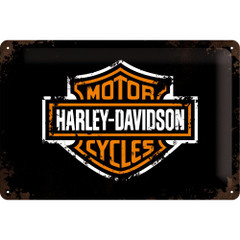 geur efficiëntie verzoek metalen reclamebord Harley Davidson Motor Cycles 20-30 cm | tweewielers  20x30 cm | kom eens kijken