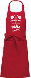 Luxe schort - De beste kok is toevallig deze PAPA, MAMA, OMA of.....