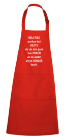 Keukenschort - Relaties werken het beste als......