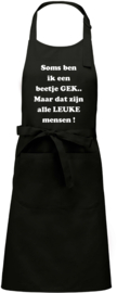 Keukenschort - Soms ben ik een beetje gek...
