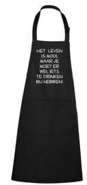 Keukenschort - Het leven is mooi, maar......