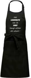 Luxe schort Het lekkerste van de Chef