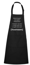 Keukenschort - Wij vragen het aan..... - voornaam naar wens