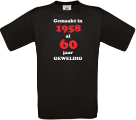 T-shirt - Gemaakt in het jaar - Leeftijd nu