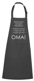 Keukenschort Wij vragen het aan Oma