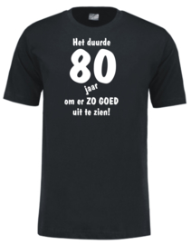 Unisex T-shirt - zwart - Het duurde xx jaar