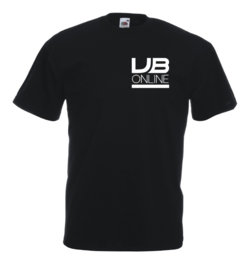 T-shirt unisex zwart bedrijfslogo