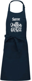 Luxe schort - Queen of the Kitchen - met voornaam