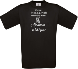 Unisex - T-shirt - Rollator - Abraham 50 jaar