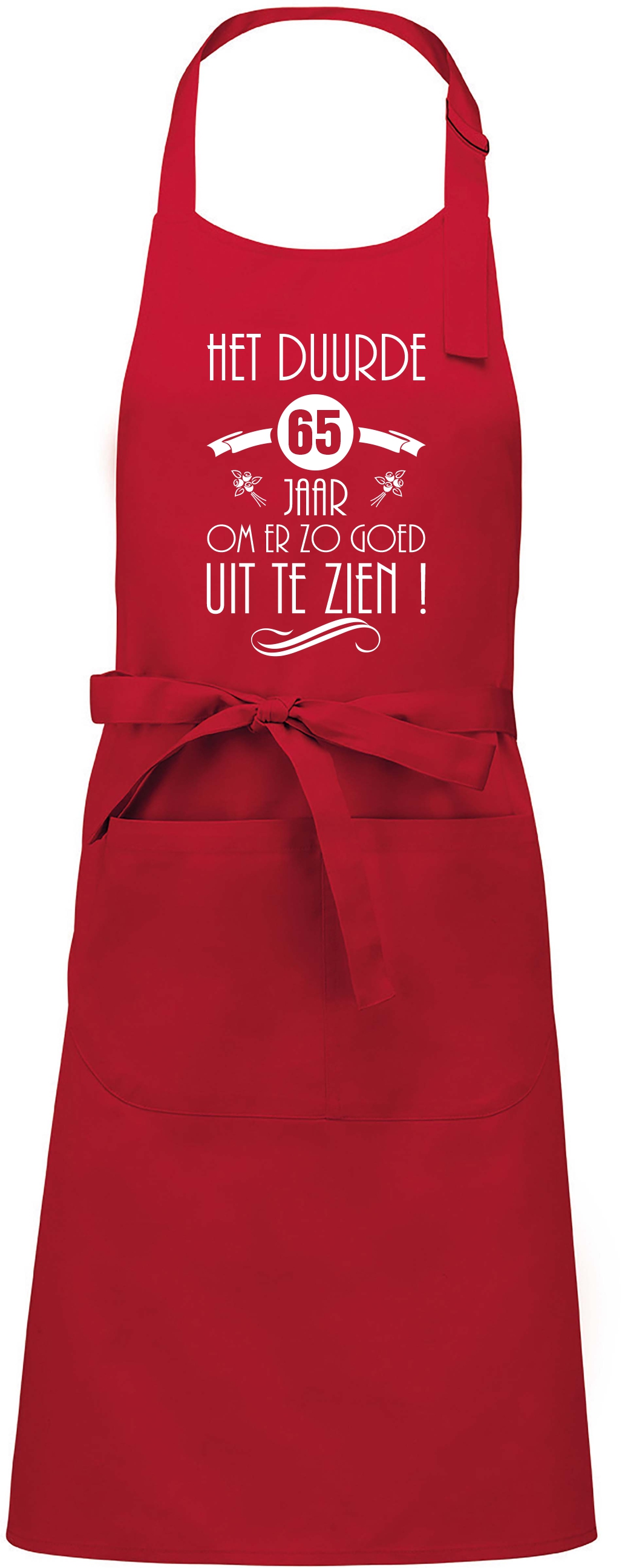 Luxe schort - Het duurde ..... jaar om er zo goed uit te zien