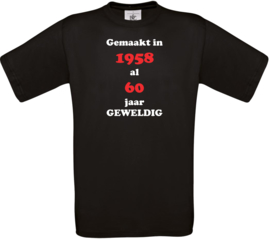 T-shirt met tekst naar wens