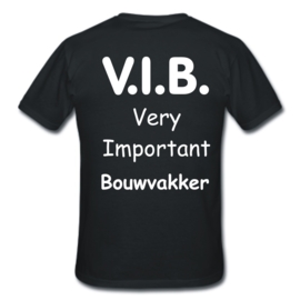 T-shirt zwart V.I.B. Bouwvakker