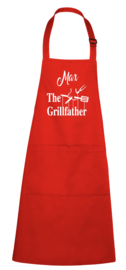 BBQ- schort - The Grillfather - met naam