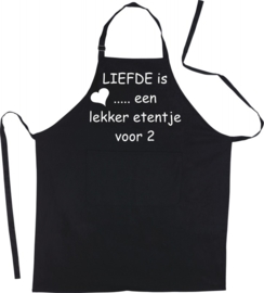 Luxe schort Liefde is