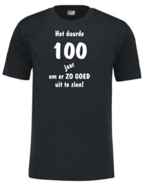 Unisex T-shirt - zwart - Het duurde xx jaar