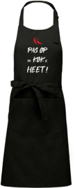 Luxe schort - Pas op de kok is heet !