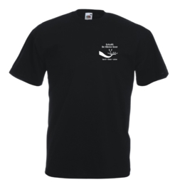 T-shirt unisex zwart bedrijfslogo
