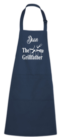 BBQ- schort - The Grillfather - met naam