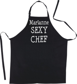 Luxe schort Sexy Chef met voornaam