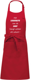 Luxe schort Het lekkerste van de Chef