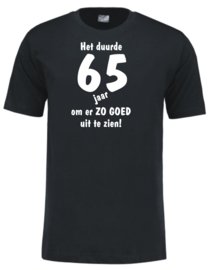 Unisex T-shirt - zwart - Het duurde xx jaar