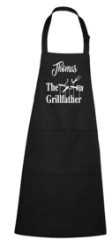 BBQ- schort - The Grillfather - met naam